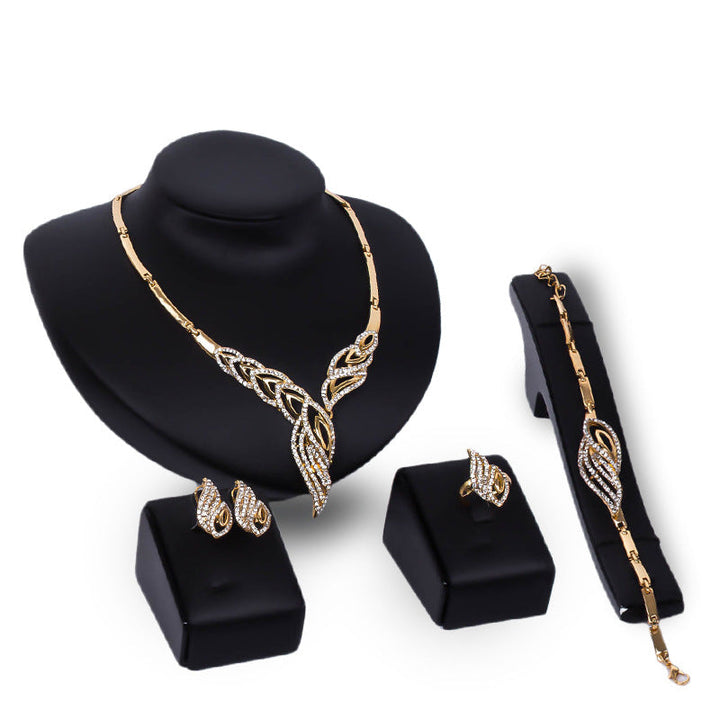 Gold Indian Bridal Jewelry Set - Premium  from Milly N Molly - Just $20! Shop now at Milly N Molly  