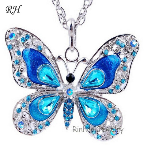 Colorful Butterfly Necklace - Premium  from Milly N Molly - Just $16! Shop now at Milly N Molly  