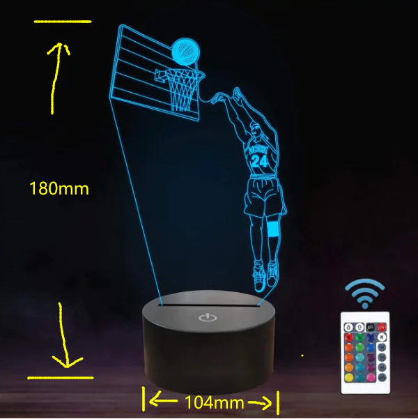 Basketball 3D Lamp - Premium  from Milly N Molly - Just $34! Shop now at Milly N Molly  