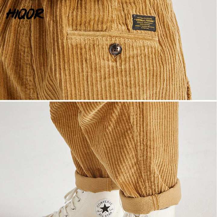 Loose Corduroy Male Cargo Pants - Premium  from Milly N Molly  - Just $74! Shop now at Milly N Molly  