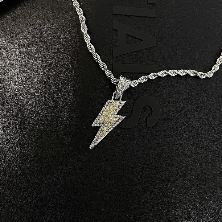 Full Zircon Lightning Pendant Necklace - Premium  from Milly N Molly  - Just $16! Shop now at Milly N Molly  