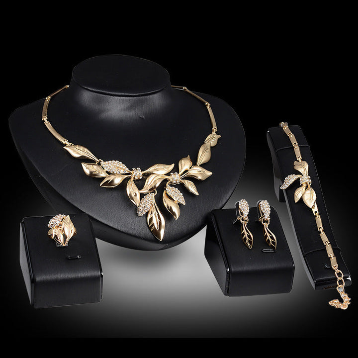 Gold Indian Bridal Jewelry Set - Premium  from Milly N Molly - Just $20! Shop now at Milly N Molly  